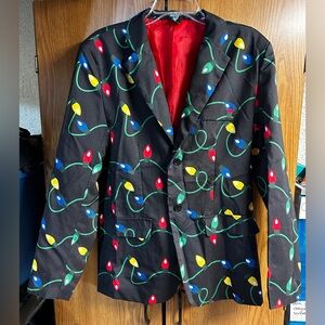 Men’s festive Christmas blazer jacket size small